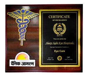 Awarded with Excellence in Eye Care by Dainik Jagran