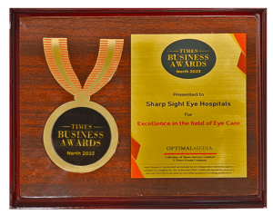 Awarded with Excellence in the field of Eye Care by Times of India